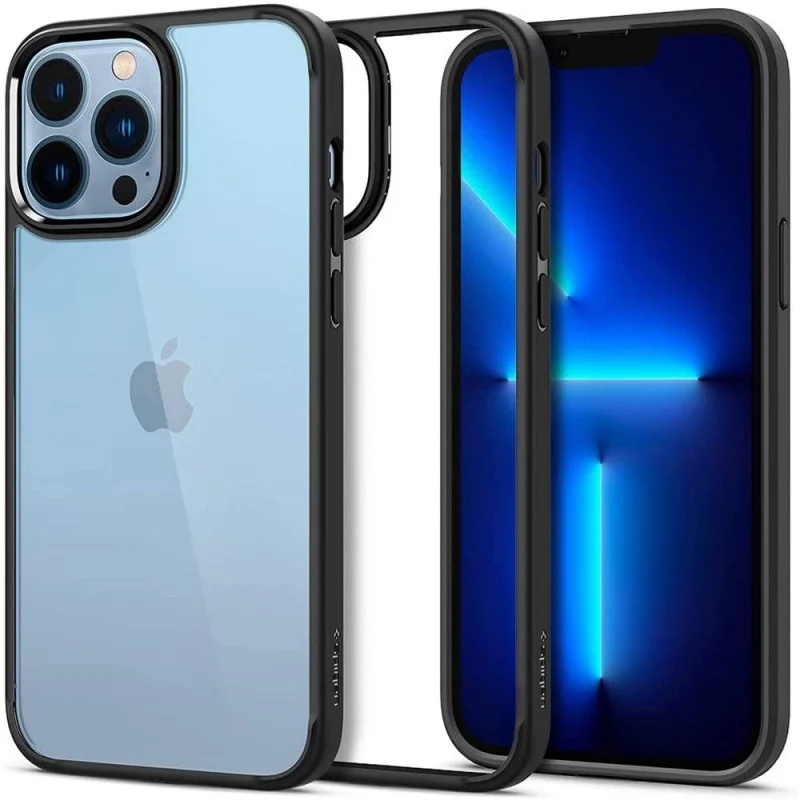 Etui Spigen Ultra Hybrid na iPhone 13 Pro - czarny mat