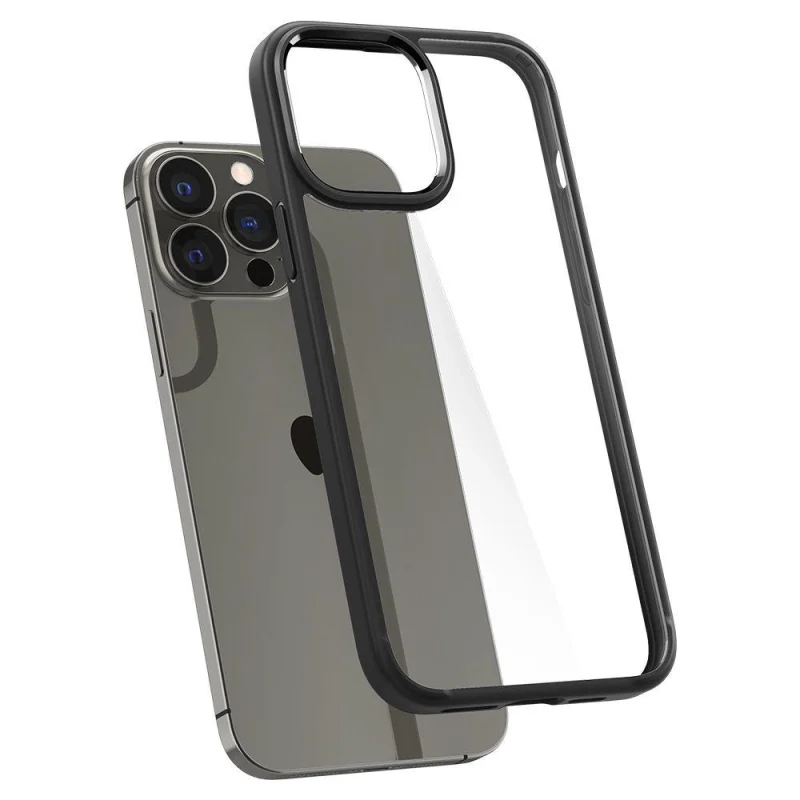 Etui Spigen Ultra Hybrid na iPhone 13 Pro - czarny mat - obrazek 12