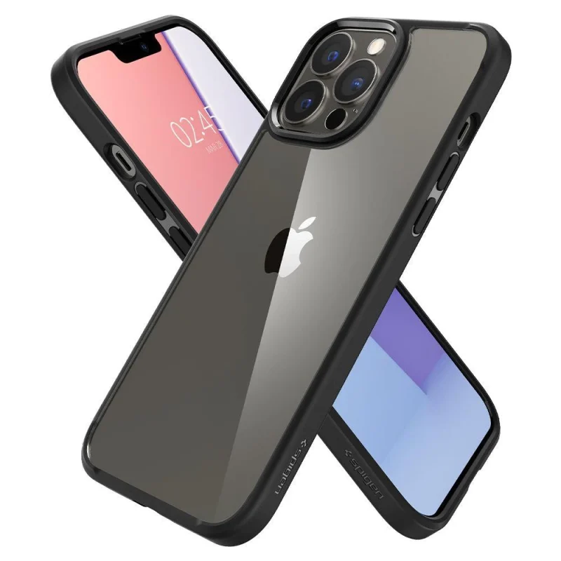 Etui Spigen Ultra Hybrid na iPhone 13 Pro - czarny mat - obrazek 13