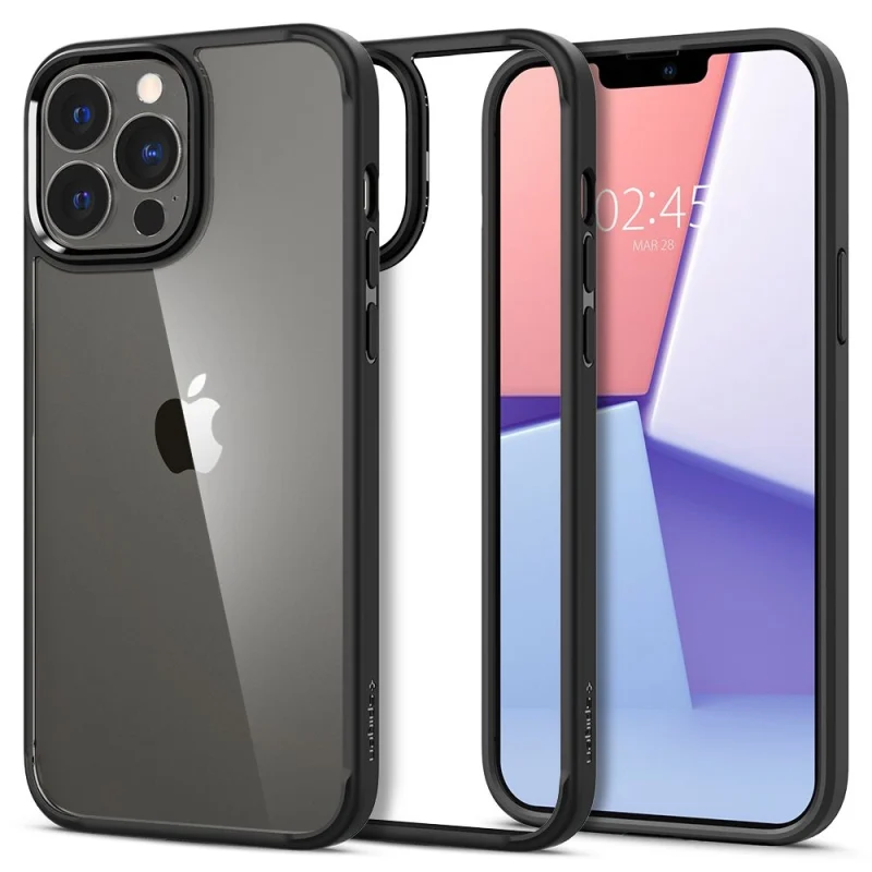 Etui Spigen Ultra Hybrid na iPhone 13 Pro Max - czarny mat - obrazek 11