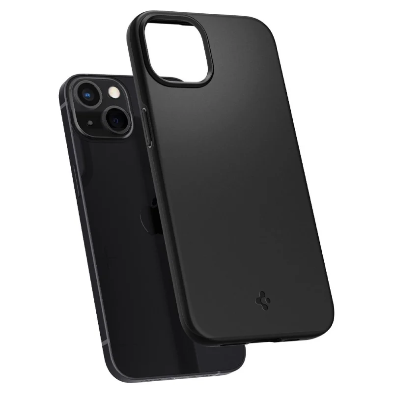 Etui Spigen Thin Fit na iPhone 13 - czarne - obrazek 11