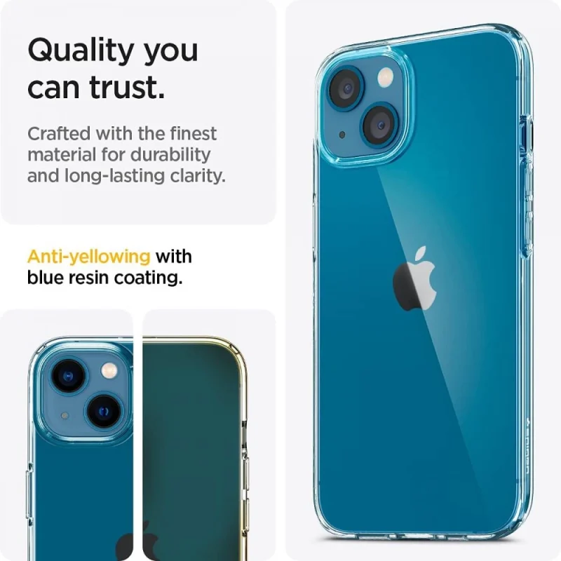 Etui Spigen Liquid Crystal na iPhone 13 - przezroczyste - obrazek 8