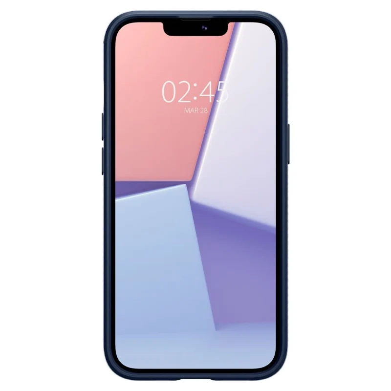 Etui Spigen Liquid Air na iPhone 13 - niebieskie - obrazek 8