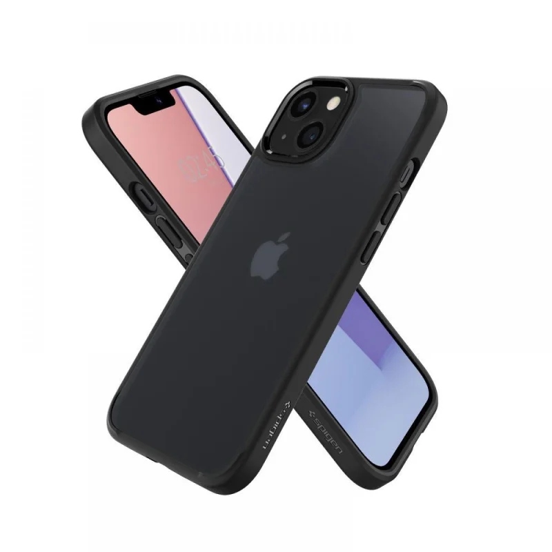 Etui Spigen Ultra Hybrid na iPhone 13 - czarny mat - obrazek 6