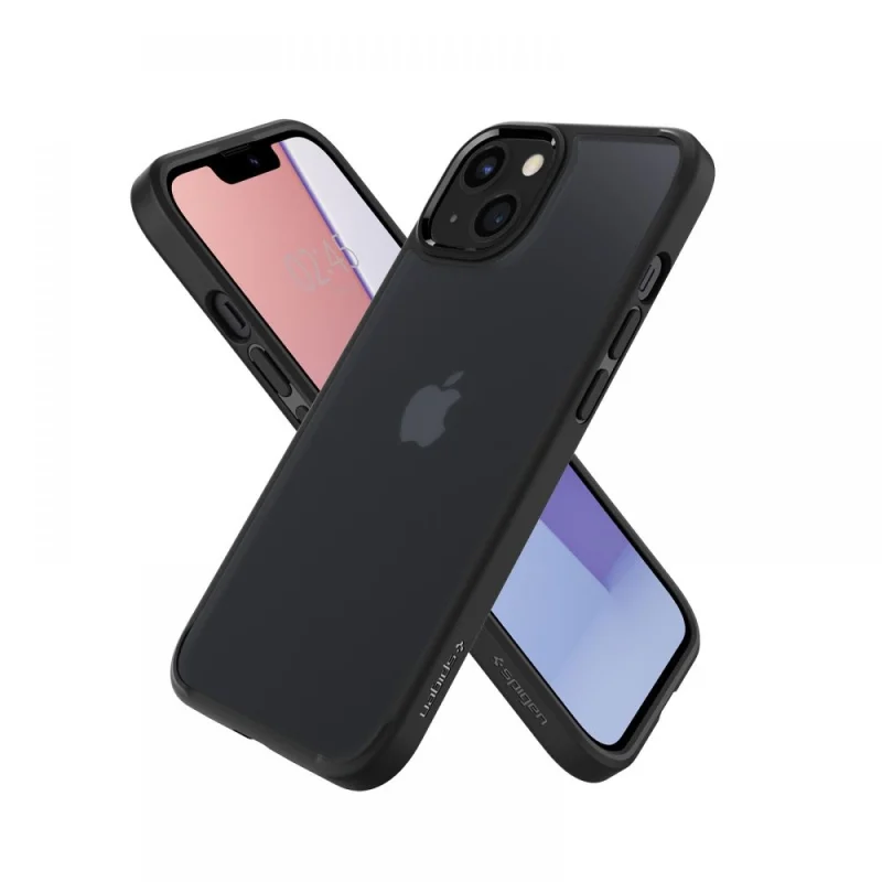 Etui Spigen Ultra Hybrid na iPhone 13 - czarny mat - obrazek 16