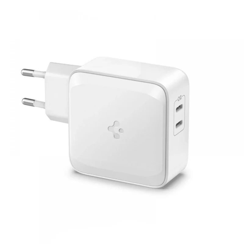 Ładowarka sieciowa Spigen PowerArc PE2007EU z 2x USB-C PD 60W QC3.0 - biała