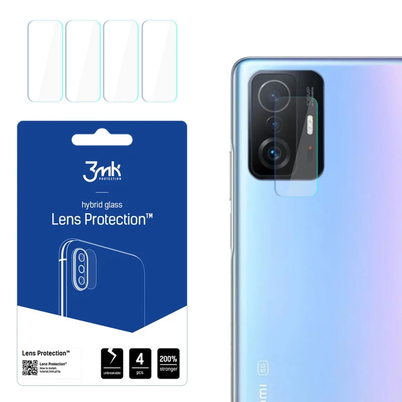 Szkło na aparat 3mk Lens Protection™ hybrydowe na Xiaomi 11T / 11T Pro