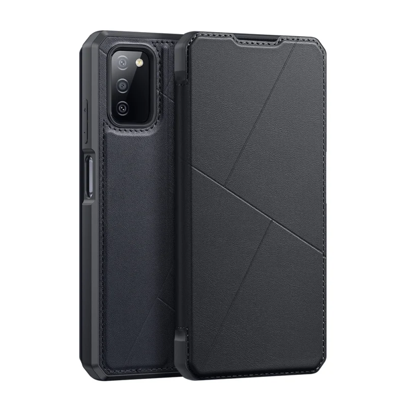 DUX DUCIS Skin X kabura etui pokrowiec z klapką Samsung Galaxy A03s czarny - obrazek 2