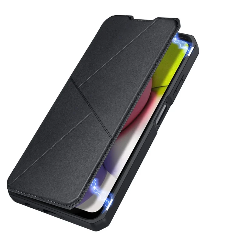 DUX DUCIS Skin X kabura etui pokrowiec z klapką Samsung Galaxy A03s czarny - obrazek 7