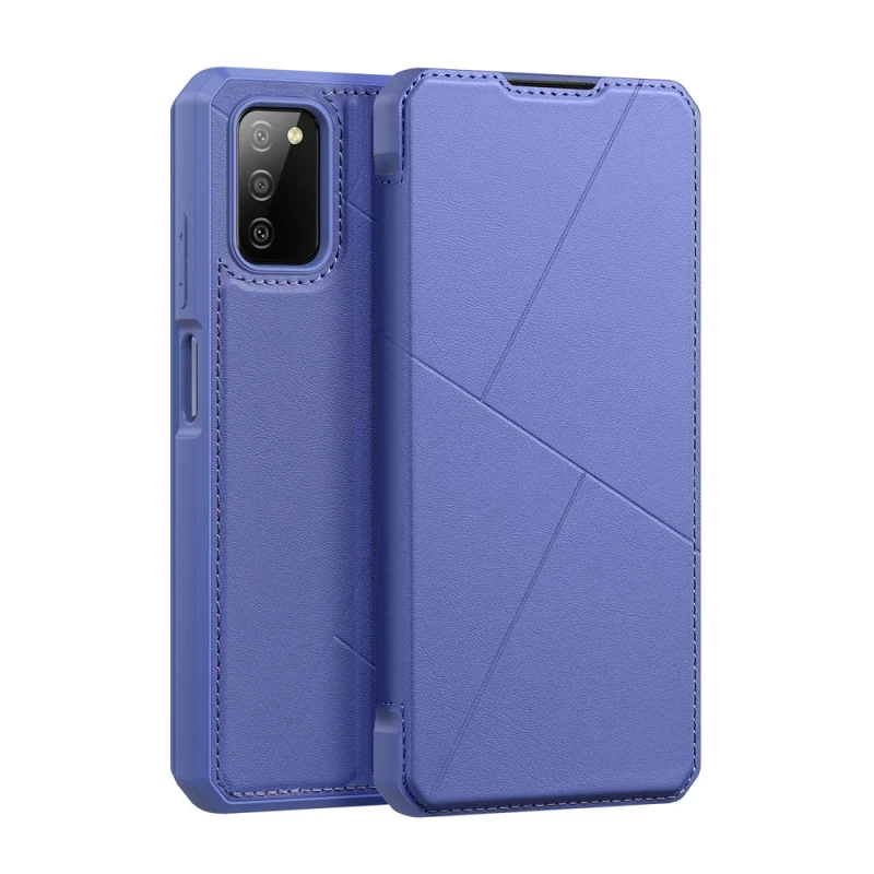 DUX DUCIS Skin X kabura etui pokrowiec z klapką Samsung Galaxy A03s niebieski - obrazek 2