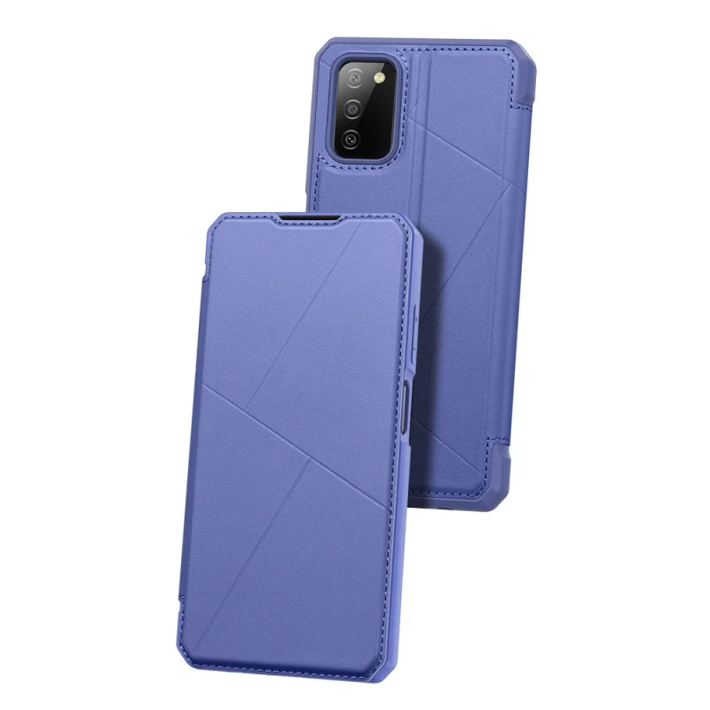 DUX DUCIS Skin X kabura etui pokrowiec z klapką Samsung Galaxy A03s niebieski - obrazek 3