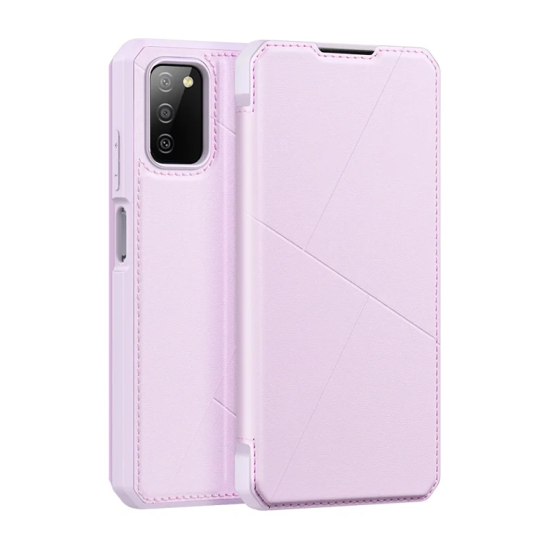 DUX DUCIS Skin X kabura etui pokrowiec z klapką Samsung Galaxy A03s różowy - obrazek 2