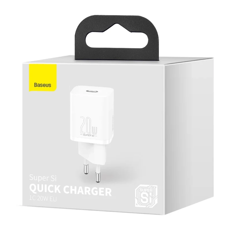 Baseus Super Si 1C szybka ładowarka USB Typ C 20 W Power Delivery biały (CCSUP-B02) - obrazek 5