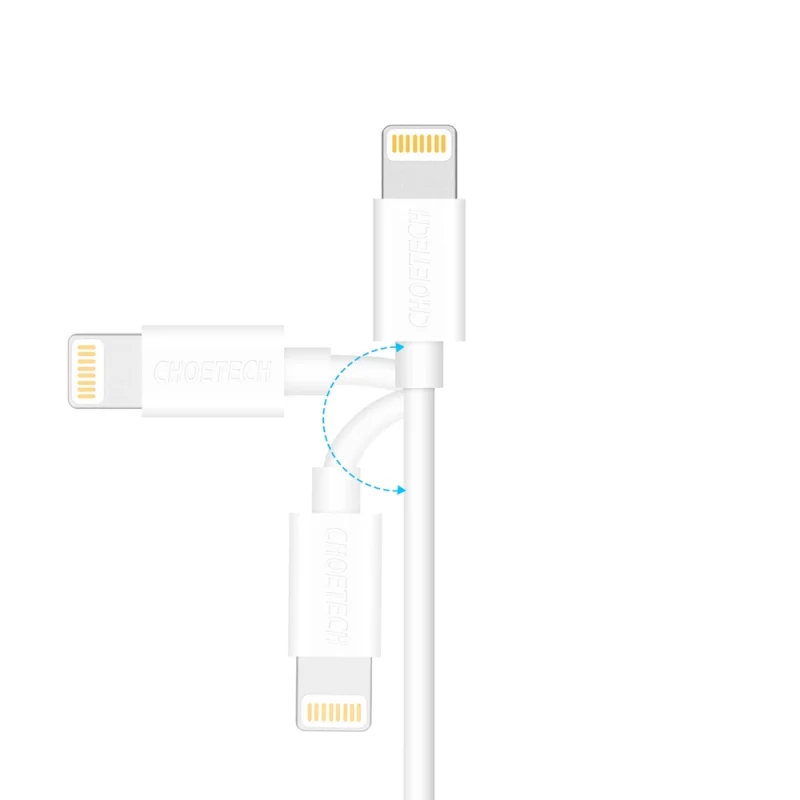 Kabel Choetech IP0027 USB-A - Lightning MFi 1.8m - biały - obrazek 7