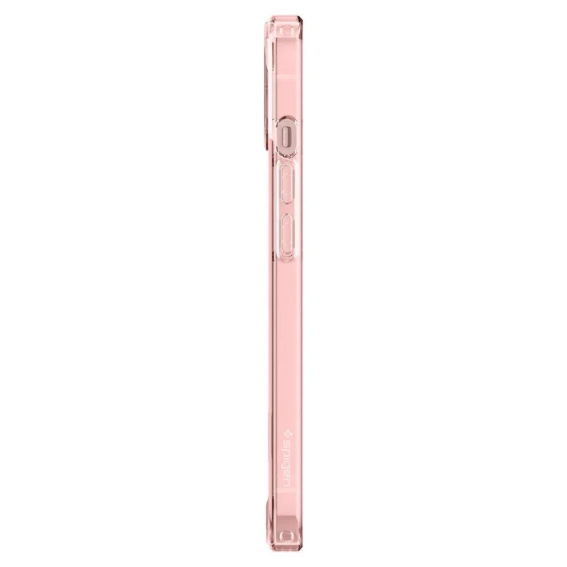 Etui Spigen Ultra Hybrid na iPhone 13 - różowo-przezroczyste - obrazek 6