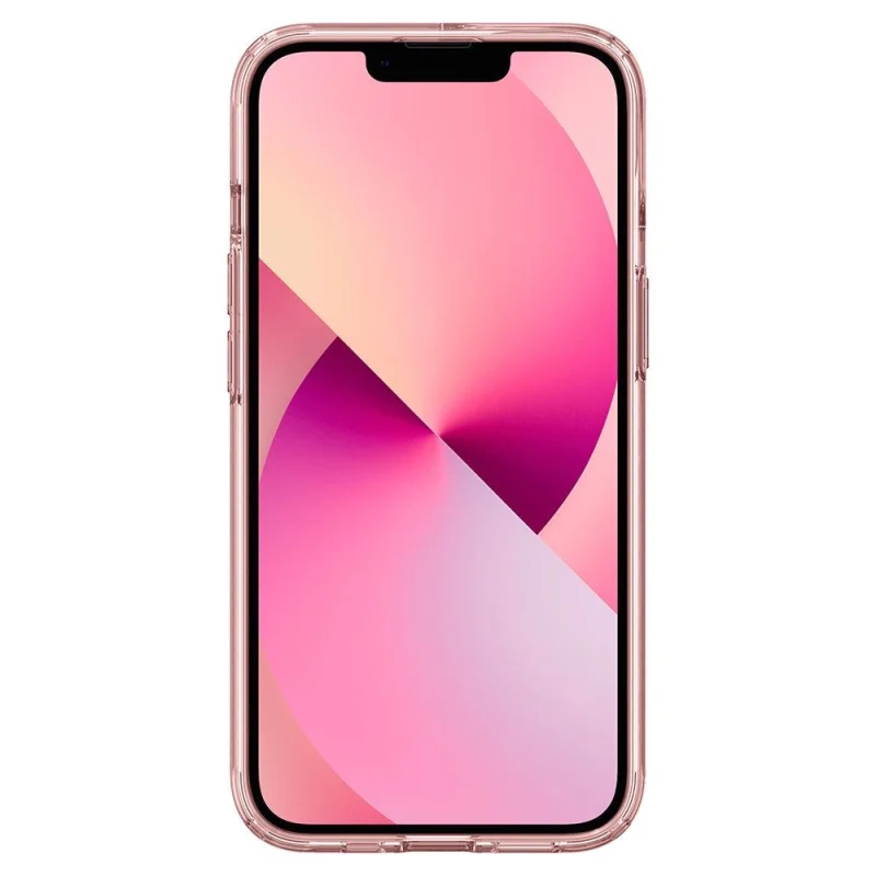 Etui Spigen Ultra Hybrid na iPhone 13 - różowo-przezroczyste - obrazek 14