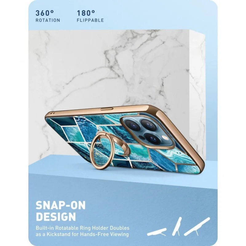 Etui Supcase IBLSN Cosmo Snap na iPhone 13 Pro - niebieskie - obrazek 4