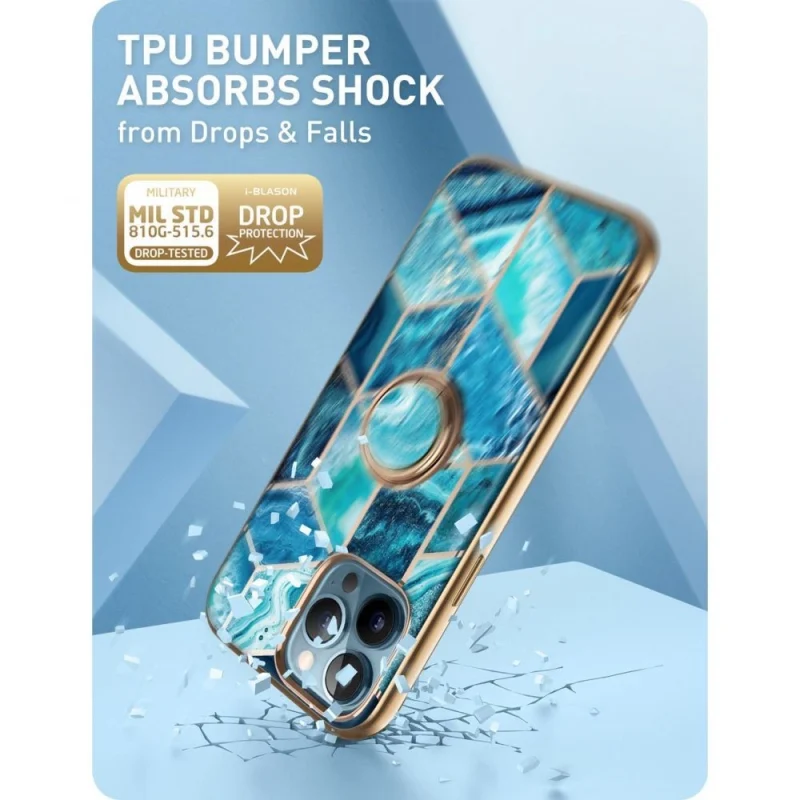 Etui Supcase IBLSN Cosmo Snap na iPhone 13 Pro - niebieskie - obrazek 5