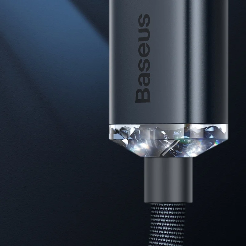 Baseus Crystal Shine Series kabel przewód USB do szybkiego ładowania i transferu danych USB Typ A - Lightning 2,4A 1,2m czarny (CAJY000001) - obrazek 11