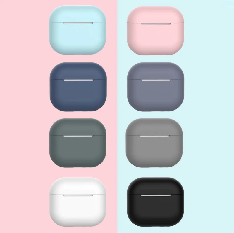 Etui do AirPods 3 silikonowy miękki pokrowiec na słuchawki ciemnoniebieski (case C) - obrazek 4