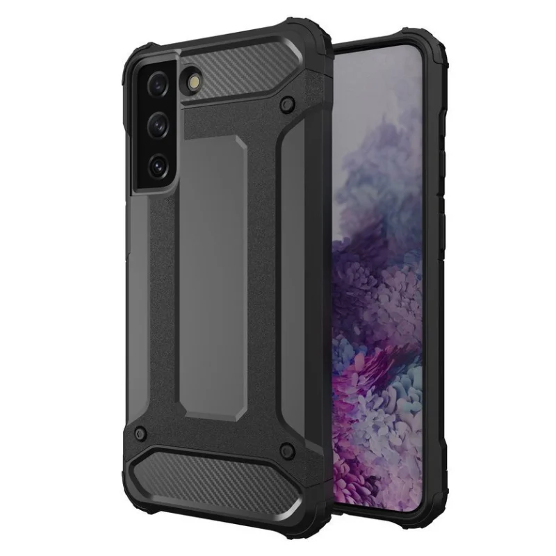 Hybrid Armor pancerne hybrydowe etui pokrowiec Samsung Galaxy S22+ (S22 Plus) czarny