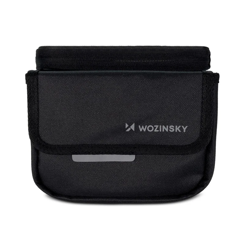 Wozinsky torba rowerowa na ramę sakwa na rower wodoodporne etui na telefon 1,5l czarny (WBB26BK) - obrazek 6