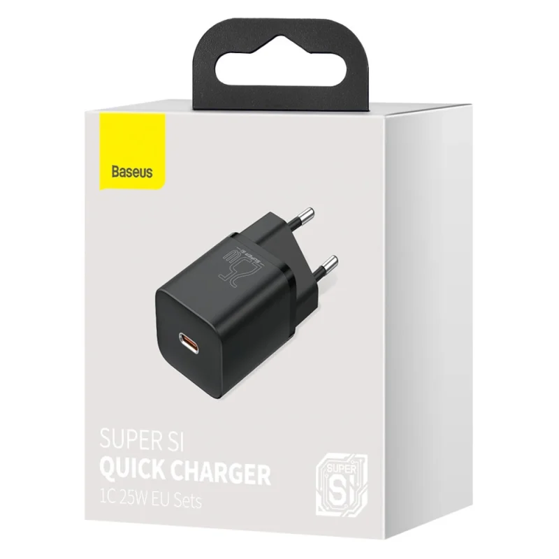 Baseus Super Si 1C szybka ładowarka USB Typ C 25W Power Delivery Quick Charge czarny (CCSP020101) - obrazek 7