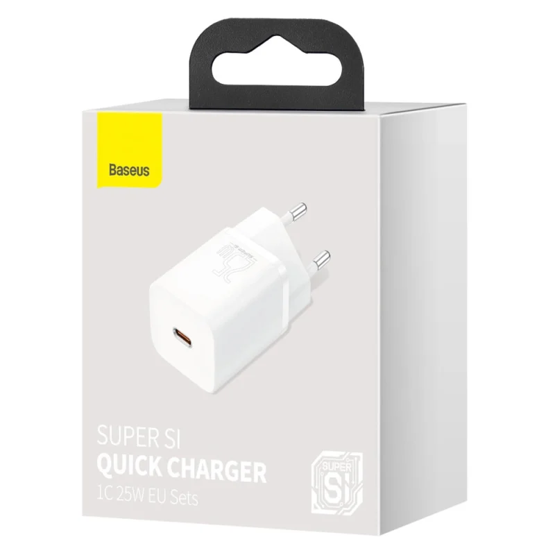 Baseus Super Si 1C szybka ładowarka USB Typ C 25W Power Delivery Quick Charge biały (CCSP020102) - obrazek 7