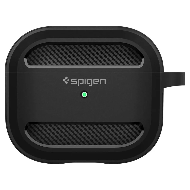 Etui Spigen Rugged Armor na Apple AirPods 3 - czarny mat - obrazek 2