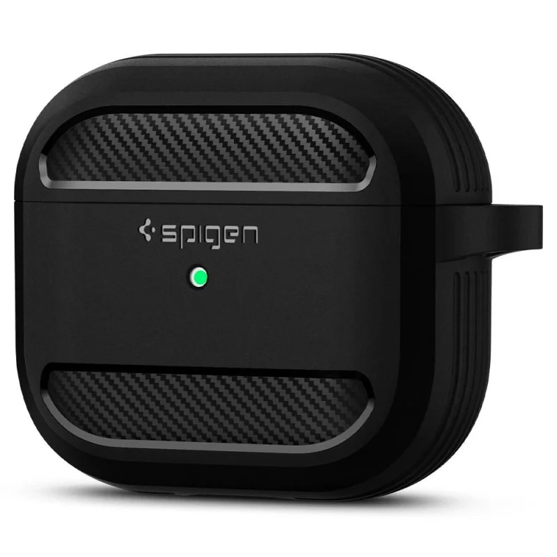 Etui Spigen Rugged Armor na Apple AirPods 3 - czarny mat - obrazek 7