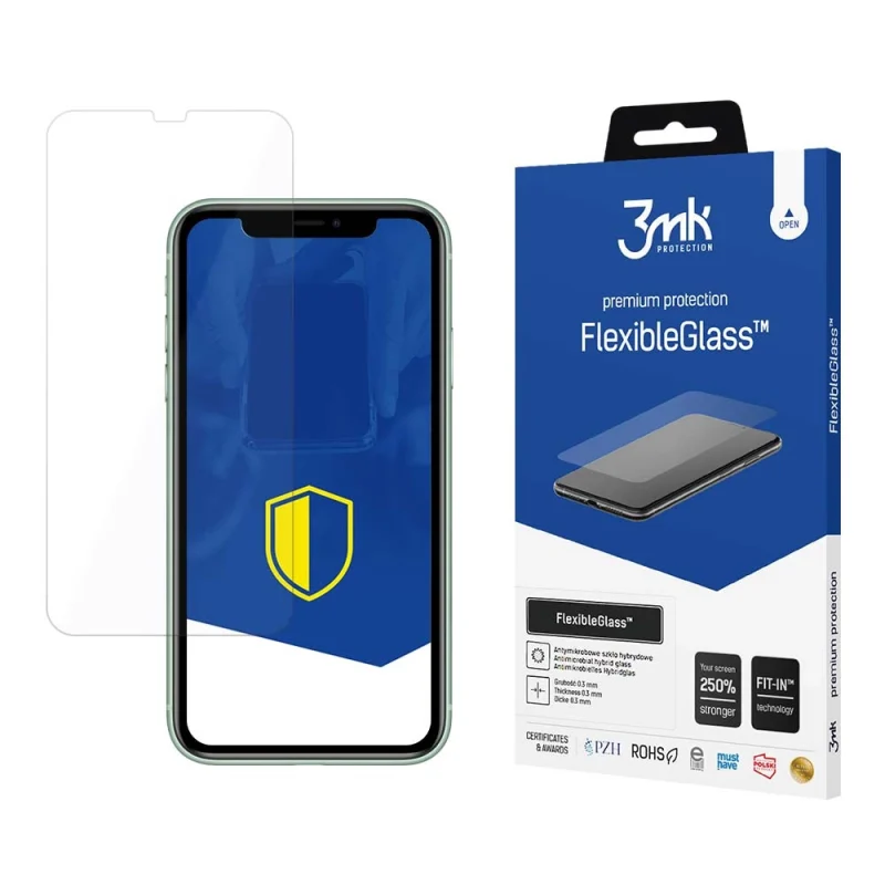 Szkło hybrydowe 3mk FlexibleGlass™ na iPhone 11