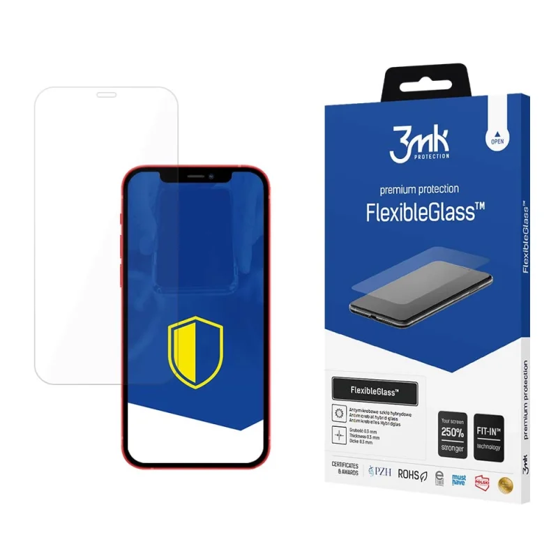 Szkło hybrydowe 3mk FlexibleGlass™ na iPhone 12 / iPhone 12 Pro