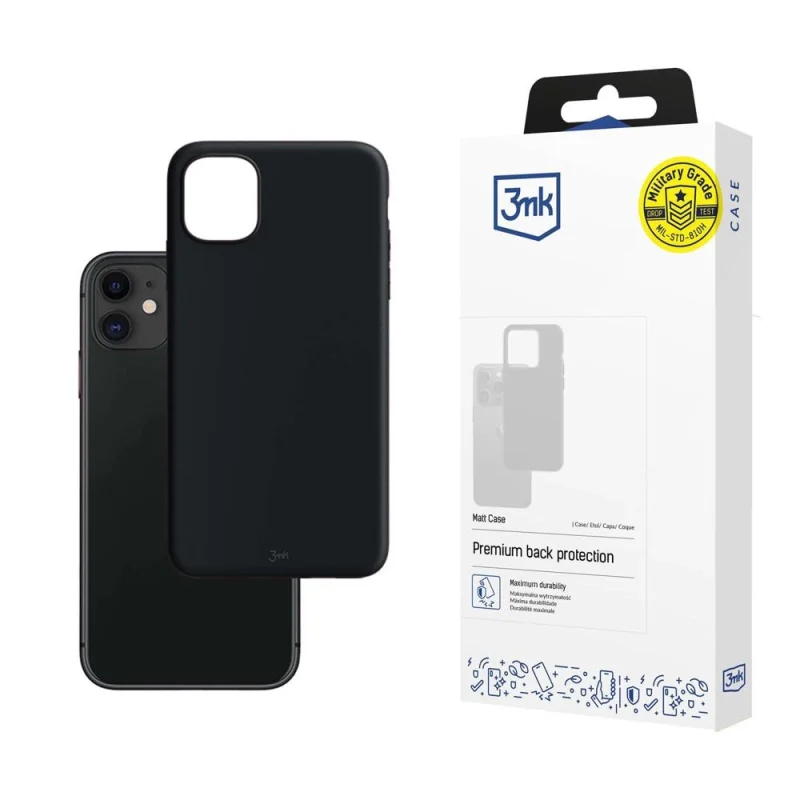 Etui 3mk Matt Case na iPhone 11 - czarne