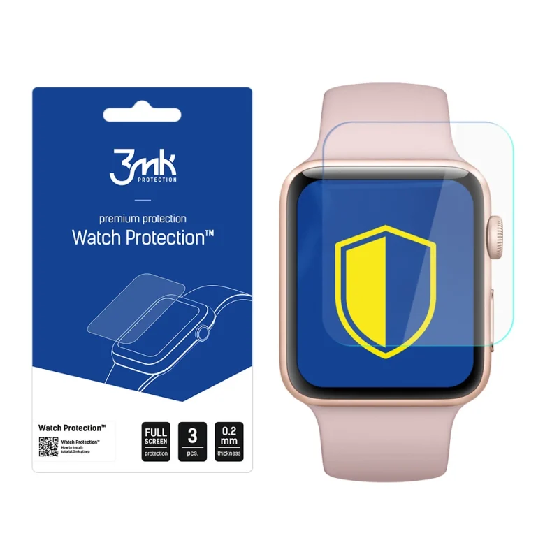 Folia ochronna 3mk Watch Protection™ v. ARC+ na Apple Watch 3 42mm