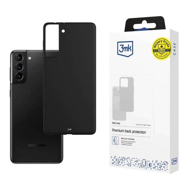 Etui 3mk Matt Case na Samsung Galaxy S21 5G - czarne