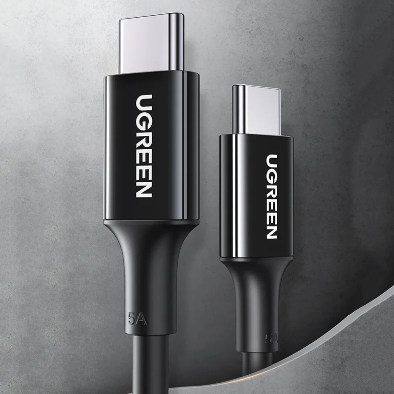 Kabel Ugreen US300 USB-C - USB-C PD QC FCP 100W 5A 480Mb/s 2m - biały - obrazek 6