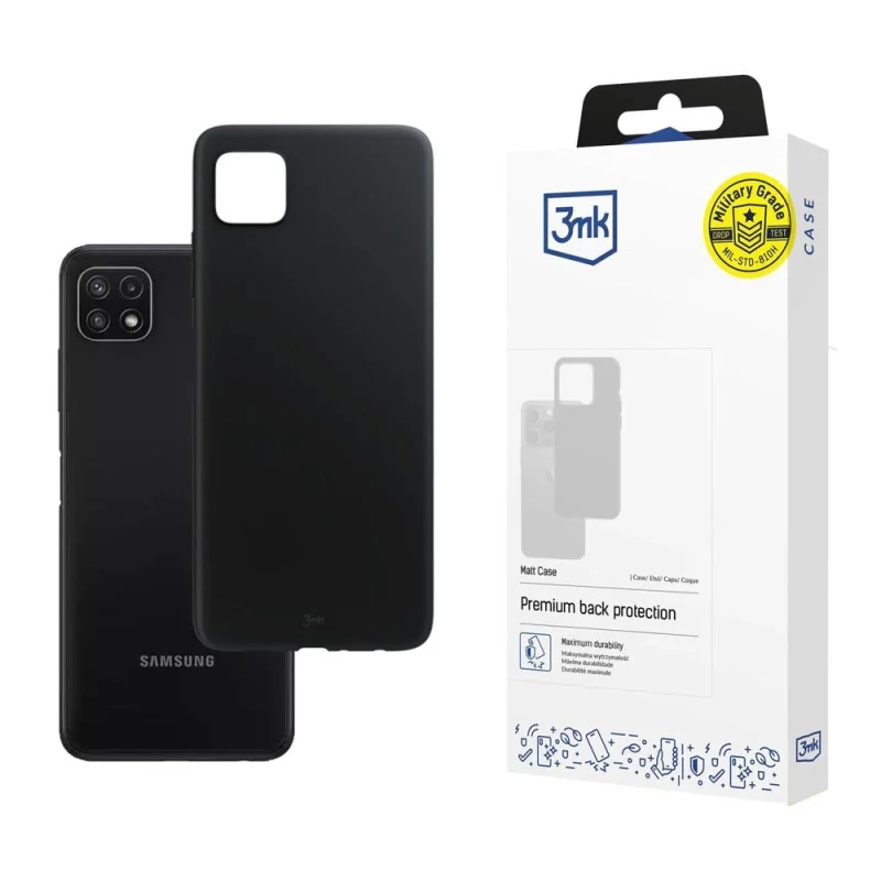 Etui 3mk Matt Case na Samsung Galaxy A22 5G - czarne