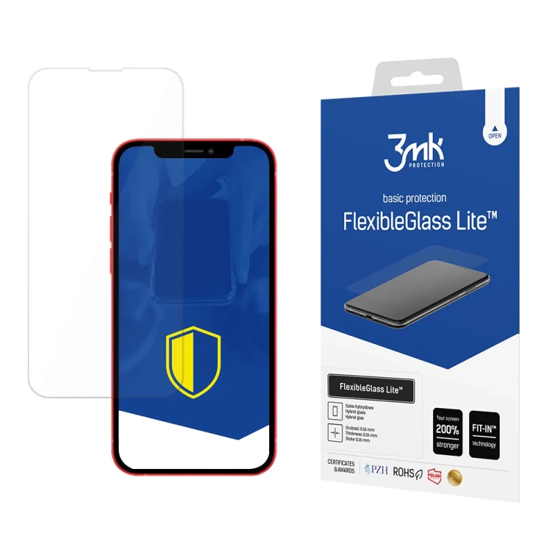 Szkło hybrydowe 3mk FlexibleGlass Lite™ na iPhone 13 Mini