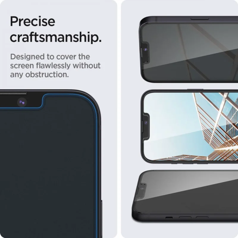 Szkło hartowane Spigen Glas.tR Slim Privacy na iPhone 13 / 13 Pro / 14 - obrazek 2