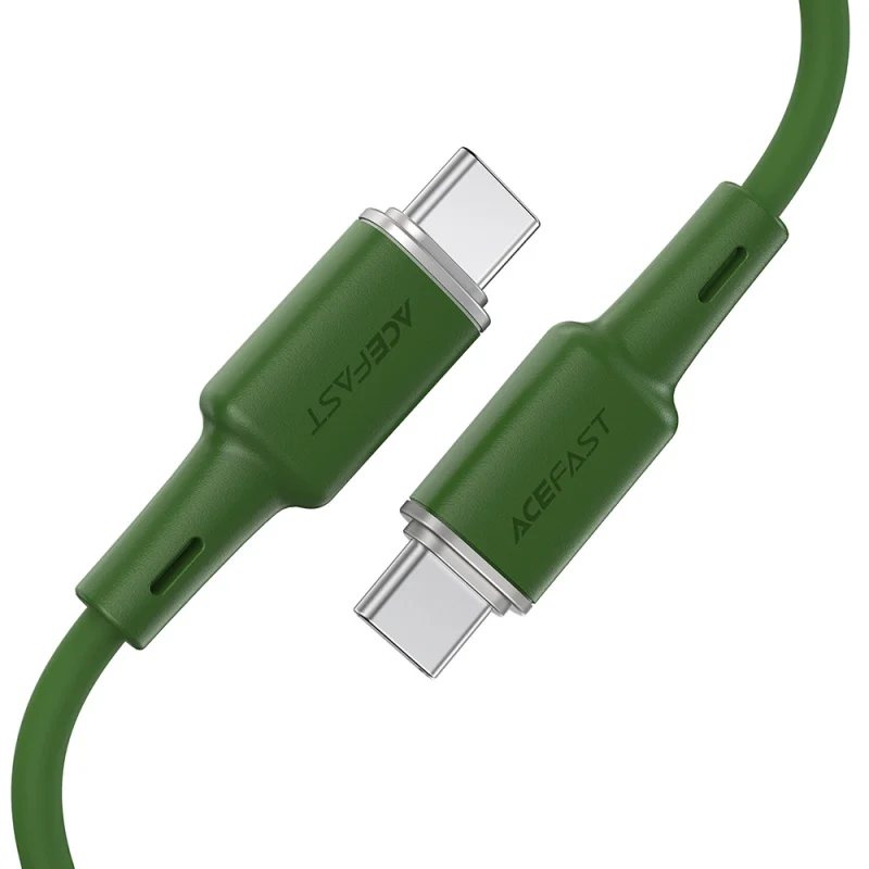 Kabel Acefast C2-03-C-C USB-C - USB-C PD QC 60W 3A 480Mb/s 1,2m - zielony - obrazek 7