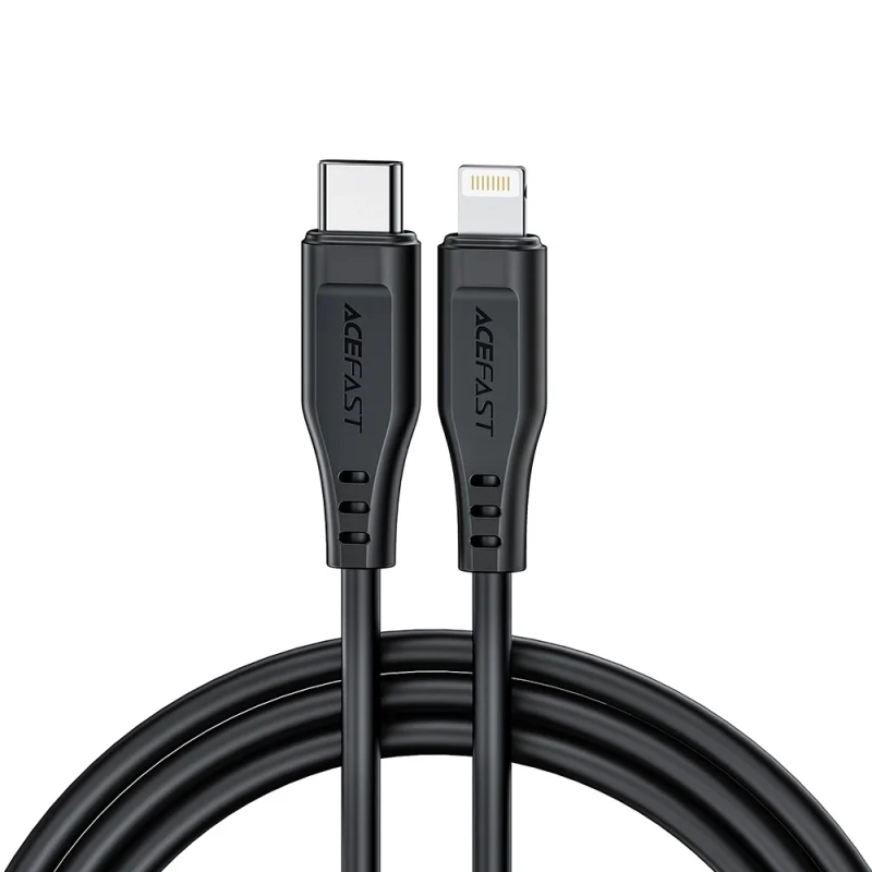 Acefast kabel MFI USB Typ C - Lightning 1,2m, 30W, 3A czarny (C3-01 black) - obrazek 8