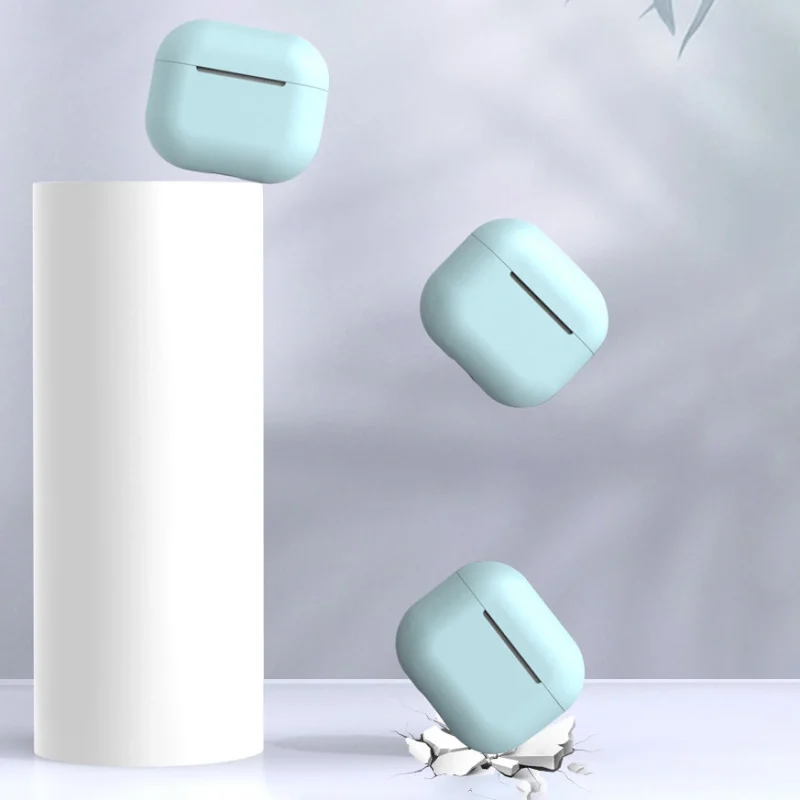 Etui do AirPods 2 / AirPods 1 silikonowy miękki pokrowiec na słuchawki niebieski (case C) - obrazek 3