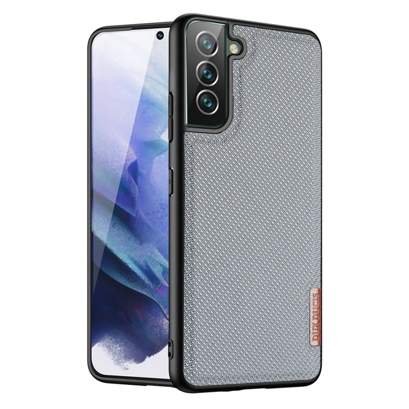 Dux Ducis Fino etui pokrowiec pokryty nylonowym materiałem Samsung Galaxy S22+ (S22 Plus) niebieski