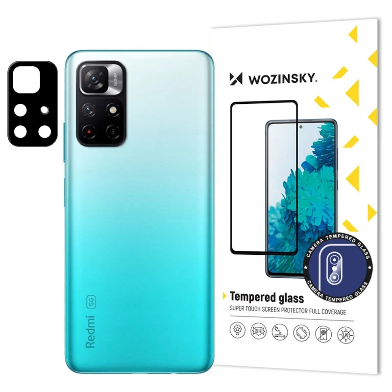 Wozinsky Full Camera Glass szkło hartowane 9H na cały aparat kamerę Xiaomi Redmi Note 11T 5G / Redmi Note 11S 5G / Poco M4 Pro 5G