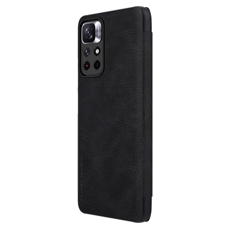 Etui z klapką Nillkin Qin Case do Xiaomi Redmi Note 11T 5G / 11S 5G / 11 5G (China) / Poco M4 Pro 5G - czarne - obrazek 4