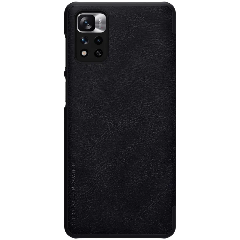 Etui Nillkin Qin Case do Xiaomi Redmi Note 11 Pro+ (China) / Redmi Note 11 Pro (China) / Mi11i HyperCharge z klapką - czarne - obrazek 3