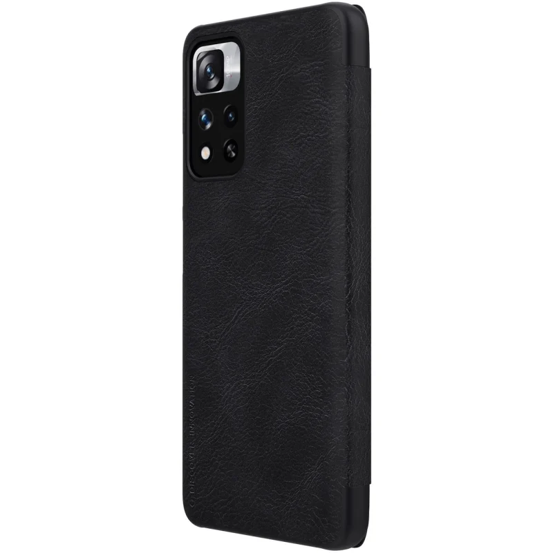 Etui Nillkin Qin Case do Xiaomi Redmi Note 11 Pro+ (China) / Redmi Note 11 Pro (China) / Mi11i HyperCharge z klapką - czarne - obrazek 4