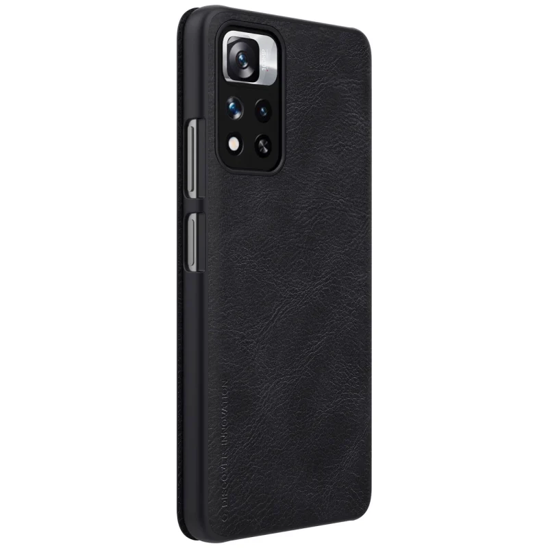 Etui Nillkin Qin Case do Xiaomi Redmi Note 11 Pro+ (China) / Redmi Note 11 Pro (China) / Mi11i HyperCharge z klapką - czarne - obrazek 6