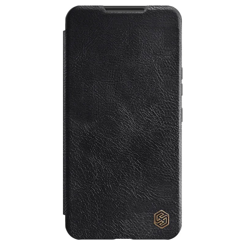 Nillkin Qin Leather Pro Case etui do Samsung Galaxy S22+ (S22 Plus) osłona na aparat kabura pokrowiec obudowa z klapką czarny - obrazek 3