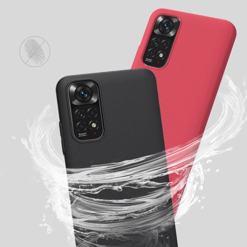 Nillkin Super Frosted Shield wytrzymałe etui pokrowiec Xiaomi Redmi Note 11T 5G / Note 11S 5G / Note 11 5G (China) / Poco M4 Pro 5G czarny - obrazek 12